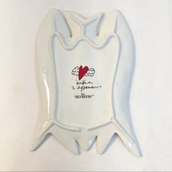 Sandra Magsamen For Silvestri Fish Fish Fish Ceramic Spoon Rest 9” X 6” - Picture 8 of 8